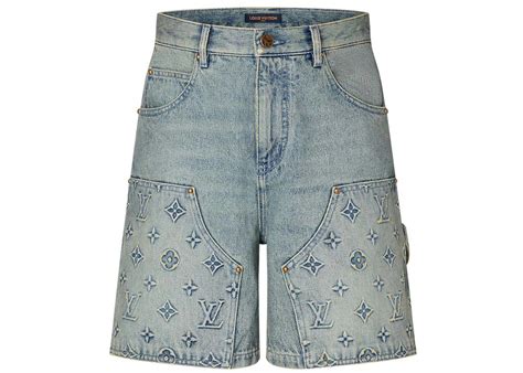 louis vuitton shorts herren|louis vuitton jean shorts men.